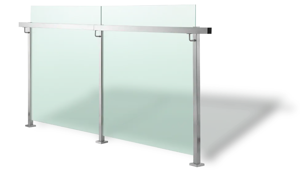 glass railing post 2
